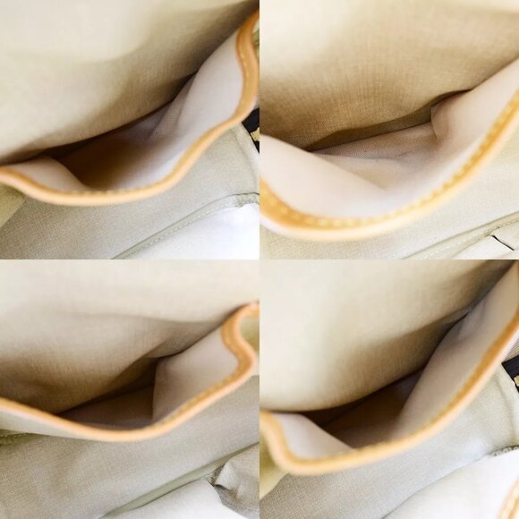 LOUIS VUITTON LV Logo Trouville Hand Bag Monogram Leather Brown - Picture 14 of 16